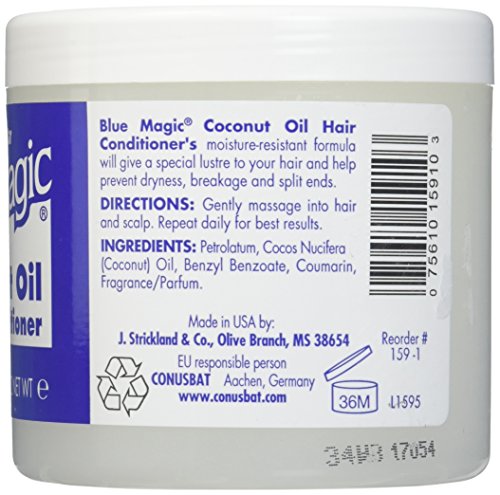 Blue Magic Coconut Oil Hair Conditioner 12 oz ( Pack of 3) - //medicalbooks.filipinodoctors.org