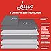 Lusso Gear Car Seat Protector - 1-Pack, Black with Red Stitching, Universal Fit - Waterproof Car Seat Cover & Backseat Protector with 8-Layer Padding & Non-Slip Backing - 2 Mesh Pockets for Travel