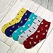 Pack of 5 Cute Animal Design Women's Casual Comfortable Cotton Crew Socks, Style 2, One Size
