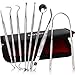 Dental Tools 8Pcs, MOTYYA Teeth Cleaning Tools kit Professional Tooth Hygiene Stainless Steel Dental Picks Oral Care set to Remover Tartar, tooth scraper,Mouth Mirror,Tooth Scaler home use