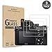 [3-Pack] Tempered Glass Screen Protector for Sony A9 A7II A7RII A7SII A77II A99II RX100 RX100V RX1 RX1R RX10 RX10II, AKWOX [0.3mm 2.5D 9H] Screen Protector for A7R3 A73 A72 A7R2 A7S2 A7R Mark 2