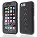 Apple iPhone 6 Plus Drop Tech Black Smoke Gumdrop Cases Silicone Rugged Shock Absorbing Protective Dual Layer Cover Case