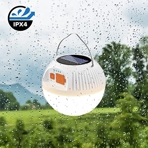 Rechargeable LED Camping Lantern, Bebiger Portable Hanging Tent Light 1000LM with 3 Light Modes, Emergency Lights for Camping/Hurricane/Outdoors/Reading with Hook, Type C-USB Charging Cable Included