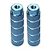 Amotor Bike Pegs, 2Pcs Aluminum Alloy Anti-Skid Lead Foot BMX Pegs (Blue)