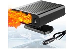 Leaflai 12v Heater, 2 in 1 New 150W Plug in Cigarette Lighter Fast Heating