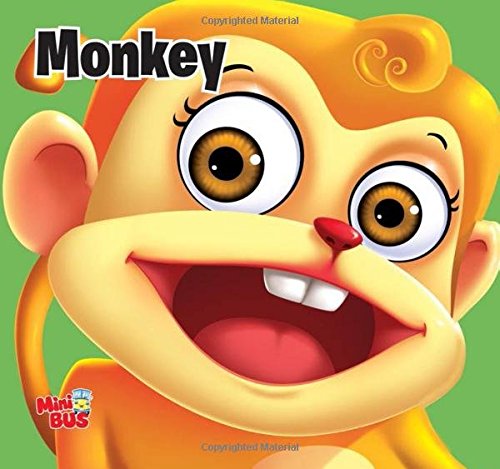 CUT OUT BOARD BOOK ANIMALS MONKEY