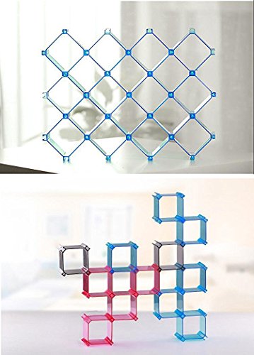 6-Piece Honeycomb Drawer Organizer, Household Partition Bee Style Underwear Socks Bras Ties Belts Scarves, Toy Doll Crafts Display Stand Can be Spliced Freely, Save Your Space! (Transparent gray) - Thumbnail 3