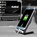 iPhone X Wireless Charger Cloele Fast Wireless Charging Pad Stand with Cooling Fan for Galaxy Note 8 S8 S8 Plus S7 Edge S7 S6 Edge Plus Note 5, Standard Charge for iPhone X iPhone 8 iPhone 8 Plus