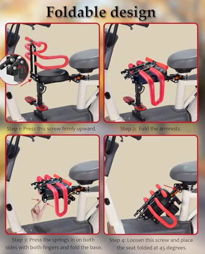 Child Seat for Electric Scooter with seat, Kid Seat Suitable for Electric Bicycle/Hybrid Cruiser Bicycles and City Bicycles, Suitable for Children 2~6 Years