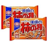 2 Packs Set of Kameda Kakinotane Rice Cracker with Peanuts 6 packs: total 200g (7.05oz) x 2 (Ninjapo Wrapping)