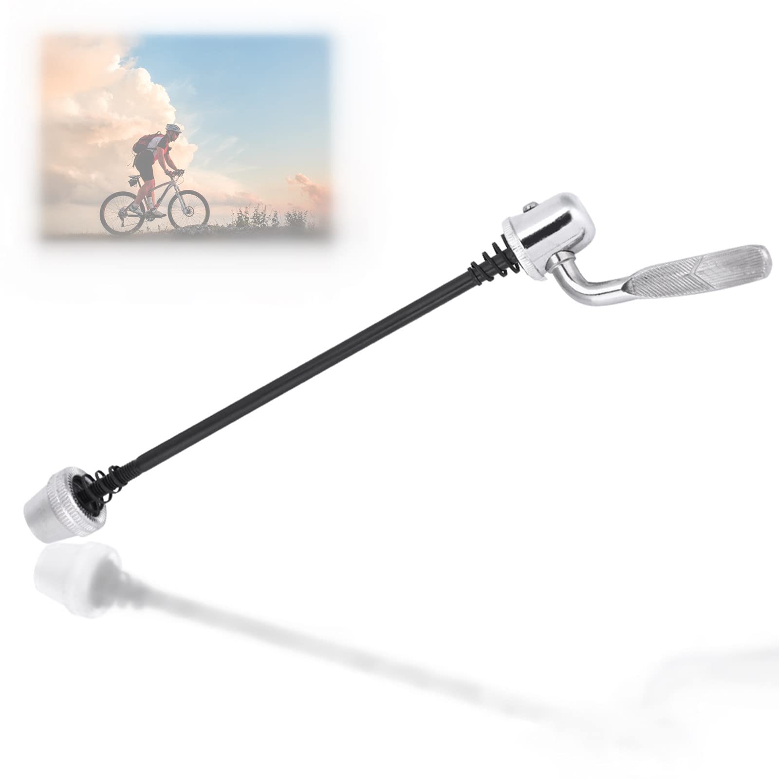 Mountain Bike Skewer, 165mm Steel Rust Proof Bicycle Skewer Quick Release for Mountain Bike Indoor Cycling Trainer