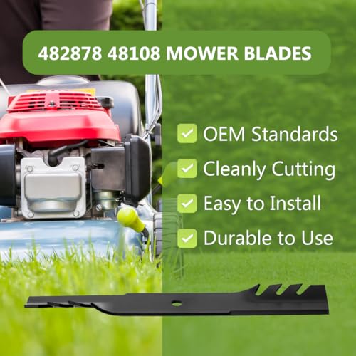 482878 Commercial Mulching Blades Set Replaces Scag A48108 48108 481707 481711 48185 photo 10