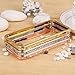 Change Luxury Crystal Rhinestone Diamond Bling Metal Case Cover Bumper for Iphone 5 5s (Rose Gold)