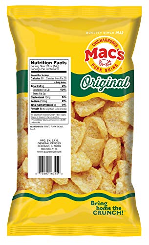 Mac's Original Pork Skins - Low Carb, Keto Friendly Snack - Crunchy Chicharrones / Pork Rinds (3 oz bags, 12ct) - Thumbnail 2