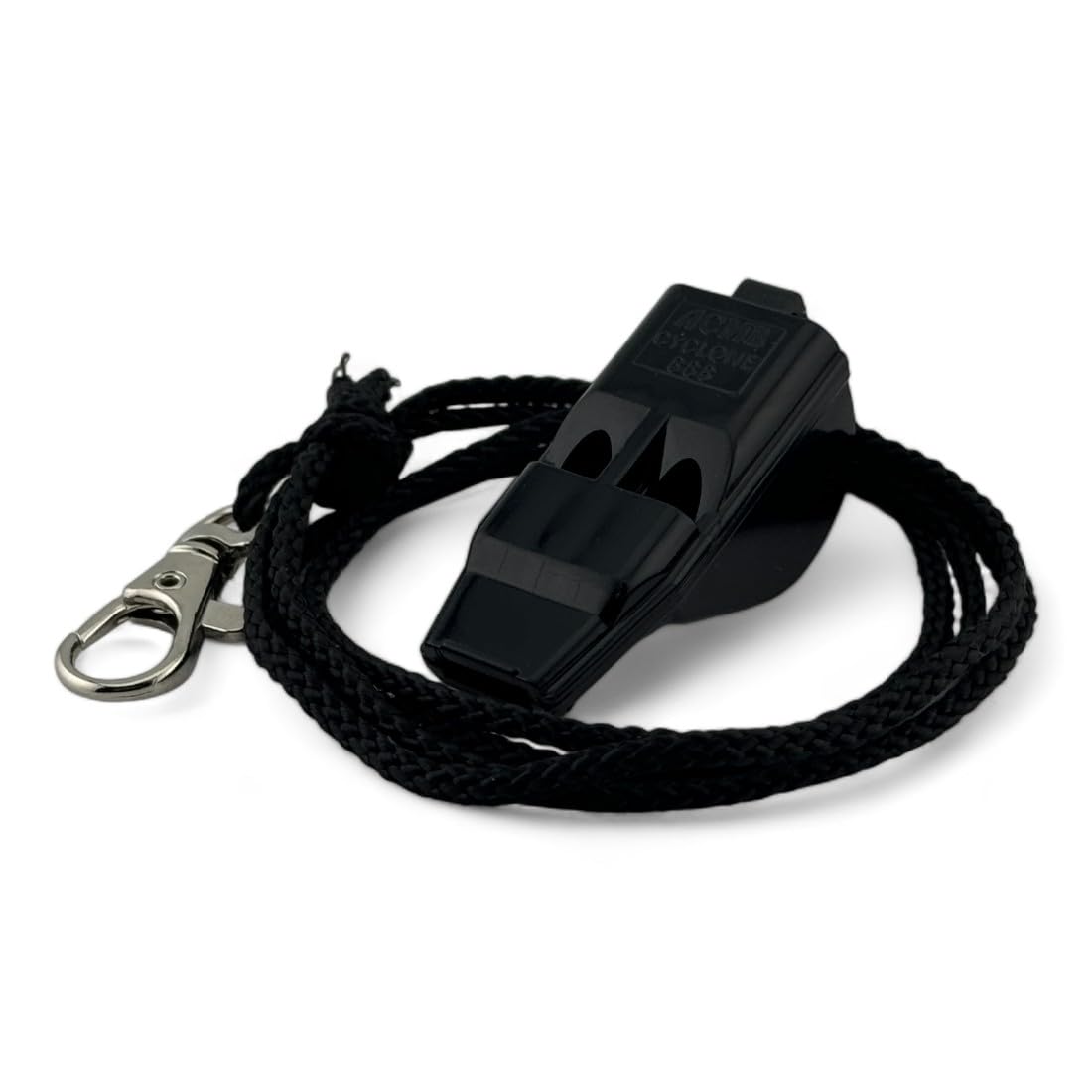 ACME Cyclone No. 888 Signal Whistle in Black, Ideal for Sports, Safety & Training, High, Loud and Far-reaching Sound, Includes Whistle Band