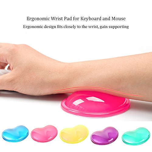 INNERNEED Soft Silicone Gel Keyboard Wrist Rest Mouse Pad Wrist Support
