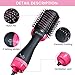 CHARMINER One Step Hair Dryer and Volumizer, Negative Ion Generator Hair Curler Brush for Dry, Straighten and Curling, Hot Air Styling Brush to Smooth Frizz with Negative Ionic Technology for Women