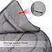 Sleeping Bag – Camping Envelope Lightweight,Waterproof,Comfort With Compression Sack–0 DegreeSleeping Bags Suitable for Winter, Hiking,Outdoor Activities(Dark Grey/Left Zip)