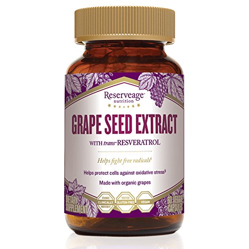 Reserveage Grape Seed Extract with Resveratrol, for Antioxidant