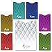 RFID Blocking Sleeve set of 6 x credit card protector and 1 x passport holder sleeve, Unique exclusive stylish designs for daily use Secure Identity Theft Protection, MUST BE with any traveler