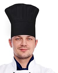 CRJHNS Chef Hat,Adult Adjustable Hook and Loop Tape