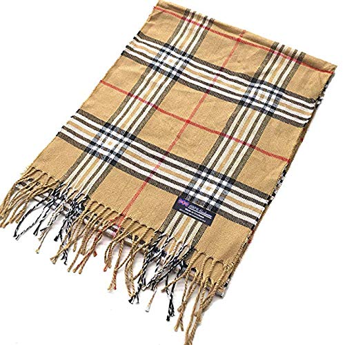 100% Cashmere Scarf Made in Scotland Wool Buffalo Tartan Windowpane ...