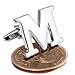 Jstyle Jewelry Brass Mens Cuff Links Initial Personalized Capital Alphabet Letter Cufflinks