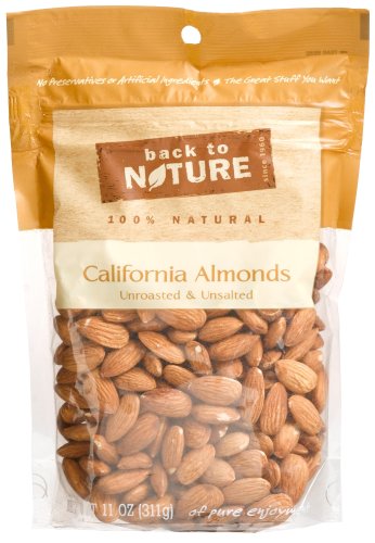 Back To Nature California Almonds Unroasted & Unsalted Pouches (759283310022)