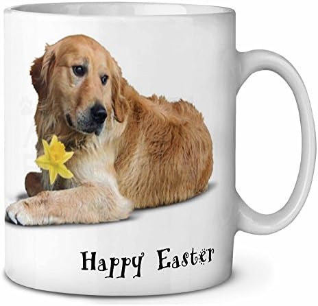 happy easter golden retriever