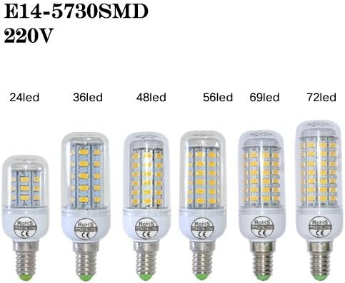 7W 12W 15W 20W 25W 30W E14 LED Lamp High Luminous 5730SMD LED Light Corn Bulb AC 220V 230V Chandelier Lantern Led Spotlight