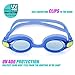 USHAKE Kids Child Swim Goggles, Anti-Fog UV Protection Soft Silicone Frame Swimming Goggles with Clear Lenses, Easy to Use for Kids Children and Early Teens (Ages 4-12)