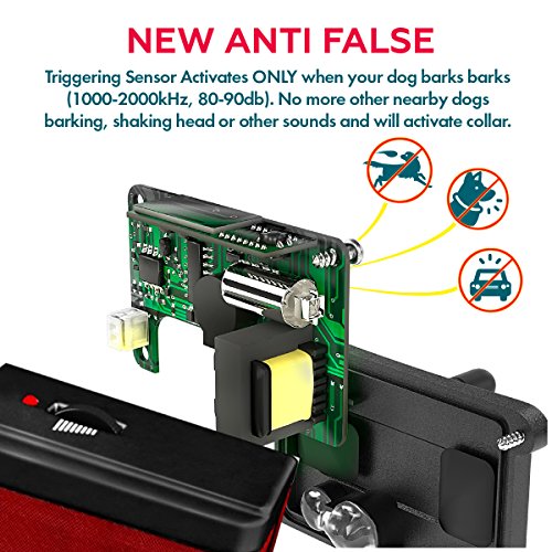 [NEW 2018 VERSION] Bark Collar with UPGRADED Smart Chip - Best Intelligent Dog Shock, Beep Anti-Barking Collar. No Bark Control for Small / Medium/Large Dogs - Stop Barking Safe Humane Device - Thumbnail 3