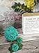 J-Rijzen Jing-Rise Artificial Roses 50pcs Real Touch Teal Green Foam Flowers with Stem for Bride Bridesmaids Bouquets Baby Shower Centerpieces Table Flowers Wedding Arch Decorations (Teal Green)