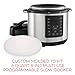 Impresa Silicone Pressure Cooker Lid - Perfect For Storing Leftovers & Keeping Food Fresh - BPA Free - Freezer And Microwave-Safe - Made From Food Grade Silicone - Keeps Contamination Out - Pot Lid