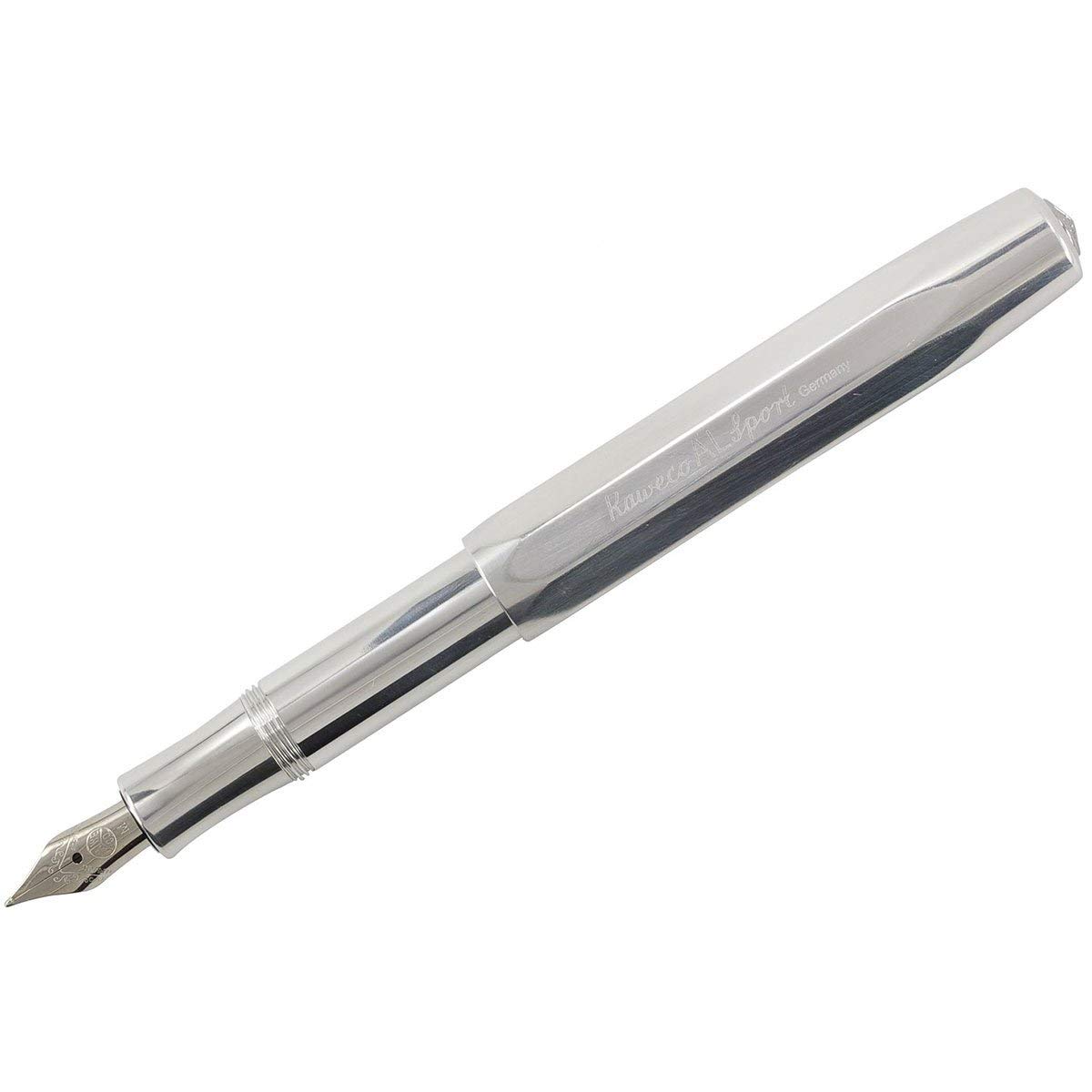 Kaweco AL Sport Raw Aluminum Finish Medium Point Fountain Pen