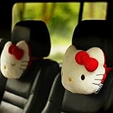 1 Pair - Cute Lovely Cartoon Auto Car Plush Headrest Shoulder Neck Pillow Seat Cushion