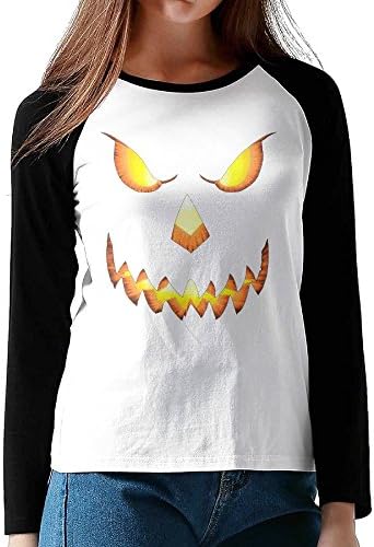 Womens Fashion Long Sleeve Hallowmas Smile More Retro T-shirt