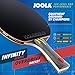 JOOLA Infinity Overdrive - Professional Performance Ping Pong Paddle with Carbon Kevlar Technology - Black Rubber on Both Sides - Competition Table Tennis Racket for Advanced Training - Extreme Speed