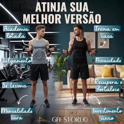 Kit 17 Peças Elástico Extensor + Miniband Treino Em Casa Exercício Físico Academia Fisioterapia Musculação Crossfit Pilates Yoga Aquecimento Funcional Alongamento Malhar Emagrecimento