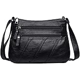 Crossbody Bags for Women Waterproof Shoulder Bag Messenger Bag Casual PU Leather Ladies Purse Handbag Cross Body Hand Bag