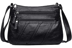 WUXINGMEILI Crossbody Bags for Women Waterproof Shoulder Bag Messenger Bag Casual PU Leather Ladies Purse Handbag Cross Body Hand Bag