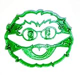 OSCAR THE GROUCH FACE SESAME STREET MUPPET CHARACTER LOVES TRASH KIDS TV SHOW SPECIAL OCCASION COOKIE CUTTER BAKING TOOL 3D PRINTED MADE IN USA PR2247