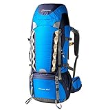 Mountaintop 60L Hiking Backpack with Rain Cover