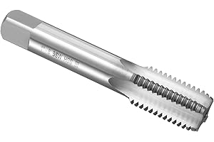 uxcell Hand Bottom Tap 1"-8 BSW 2B Thread Bottoming Style Threading Taps High Speed Steel HSS6542 Straight Flutes Screw Tappi