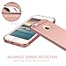 iPhone 5S case, iPhone SE Case, Vansin 3 in 1 Ultra Thin and Slim Hard Case Coated Non Slip Matte Surface with Electroplate Frame for Apple iPhone 5, iPhone 5S, iPhone SE - Rose Gold
