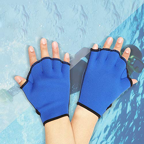 Sale! Teresamoon Diving Swimming Surfing Webbed Gloves Training Fins Hand Paddle Surfing Swim - Thumbnail 3