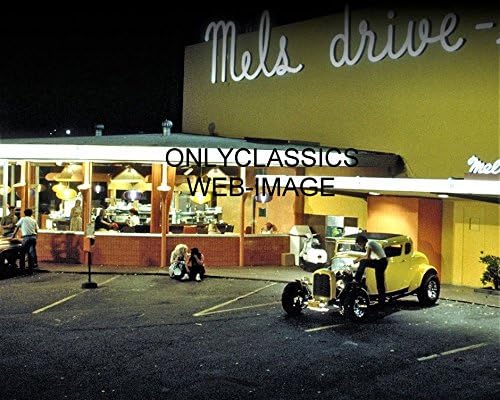 Photographs - OnlyClassics 1973 AMERICAN GRAFFITI 8X10 MOVIE PHOTO MILNER'S 1932 FORD DUECE COUPE HOT ROD