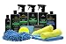 Car Wash Kit Complete Detailing Supplies for Cleaning. Soap, Wax, Tire Shine, Trim Restorer, Wash Mitt, Applicator, Microfiber Towel, Best Value to care for truck. TriNova.