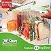 Zip n Store - Organize Your Refrigerator - Mid-Size Easy Store Organizer - Organizes 12 Bags, Perfect For Leftovers, Easy To See + Access Food, Quick Access Slide Track, Installs In 2 Minutes