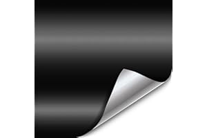 VViViD+ Ultra Matte Deep Black Vinyl Car Wrap Roll with Nano Air Release (1ft x 5ft)
